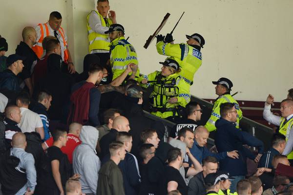 Burnley’s game with Hannover abandoned after crowd trouble