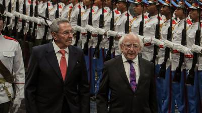 Higgins steps  on to sensitive diplomatic terrain in Cuba