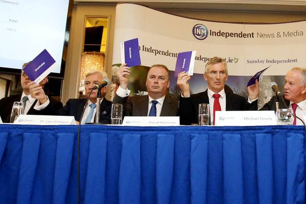 INM chief fails to back re-election of Buckley as chairman at AGM