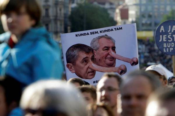 Czechs protest as leaders clash over billionaire finance chief