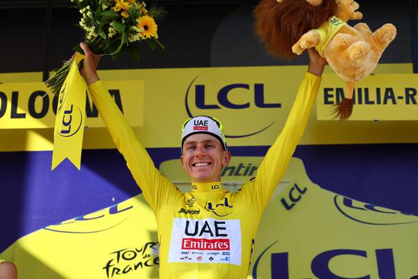 Tour de France: Tadej Pogacar takes yellow jersey as Vauquelin wins second stage
