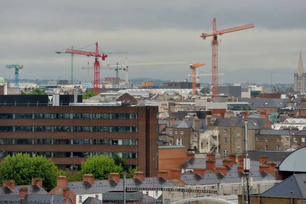 Dublin’s construction crane count rises to 70 in April