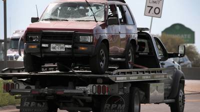 Security video of red truck and pink gloves led to Texas bomber