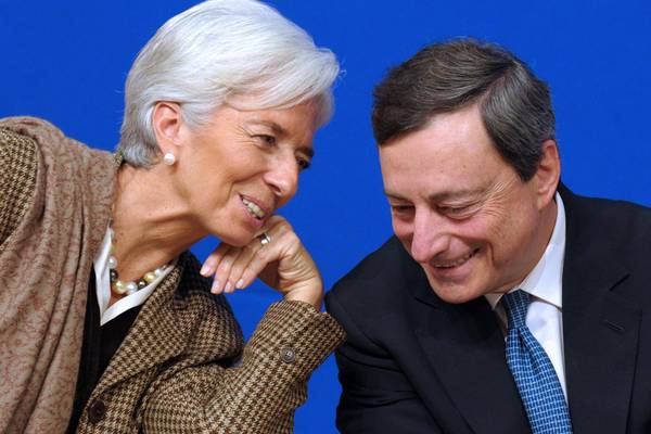 Cliff Taylor: Draghi saved the euro, but can Lagarde save the zone?