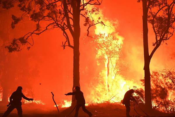 Bushfires merge into single blaze blanketing Sydney in smoke