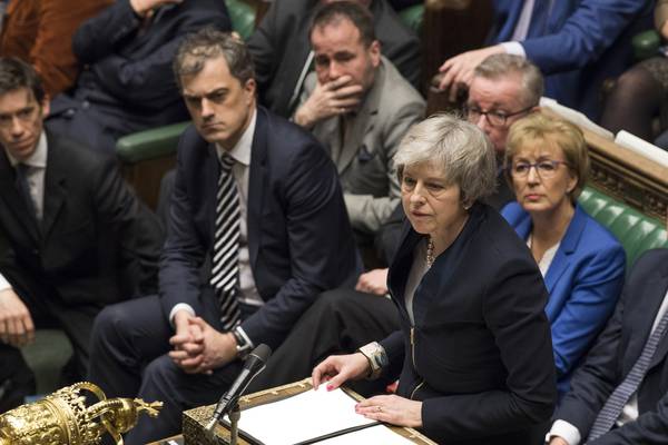 May all at sea as tide turns against her Brexit backstop deal