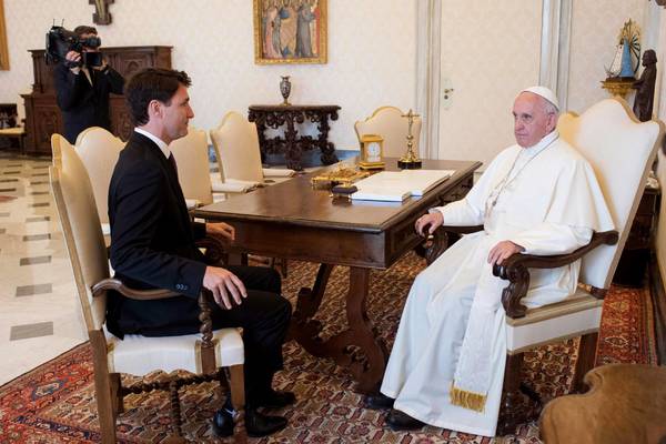 Trudeau urges pope to apologise to Canada’s indigenous peoples