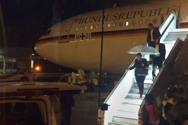 Angela Merkel left stranded after serious plane malfunction