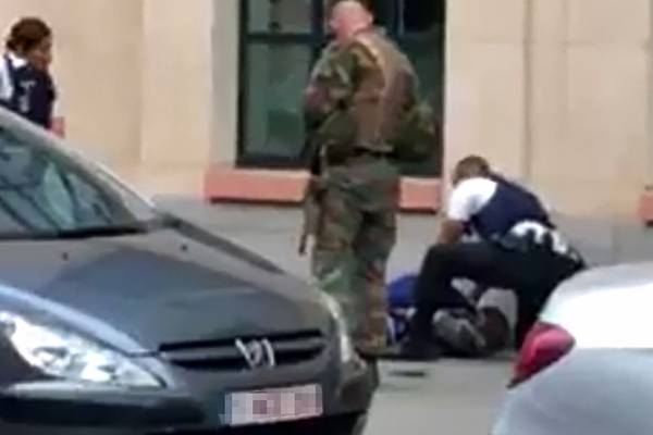 Brussels: Man shot dead after attacking soldiers with knife