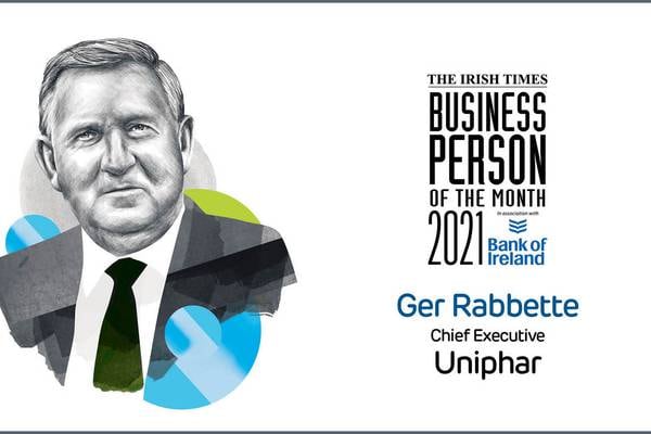 The Irish Times Business Person of the Month: Ger Rabbette