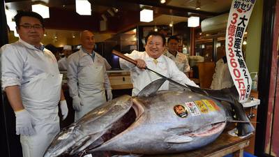 Bluefin tuna sells for €2.7m at Japanese market