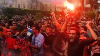 Anger pervades Egypt at Mubarak’s apparent  escape from justice