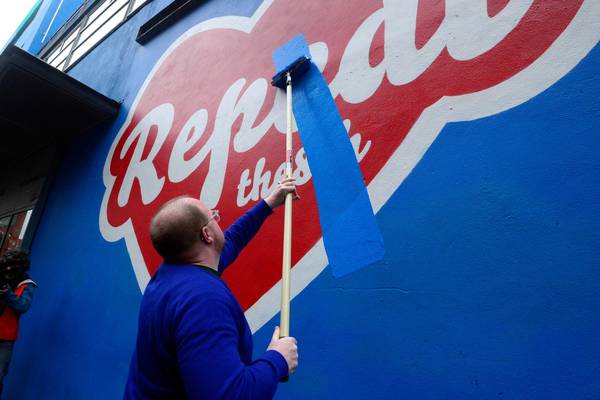 Repeal mural will ‘no doubt’ go up on private wall space, says Taoiseach