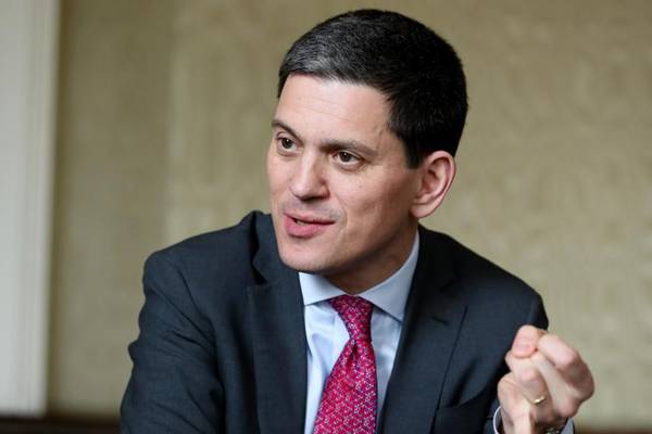Ireland’s stance on refugees shows its values, says David Miliband