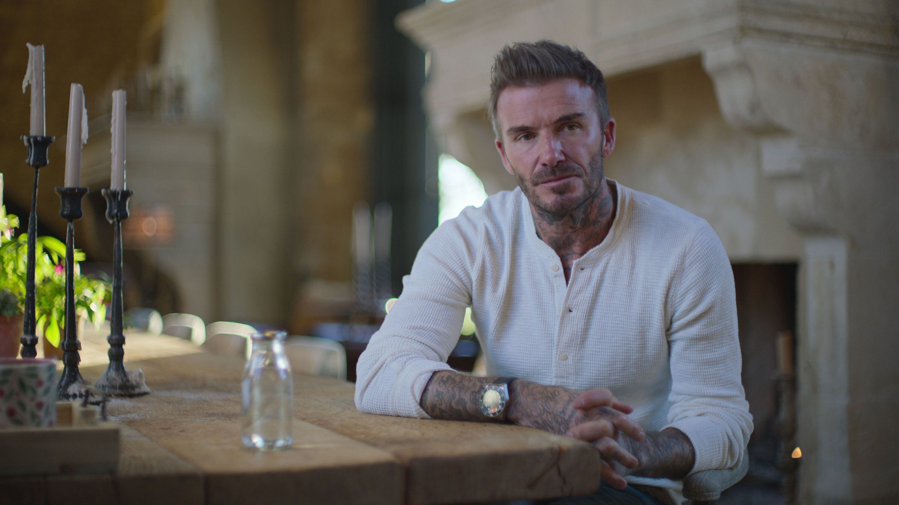 David Beckham goes from smart to casual with mid-day outfit change