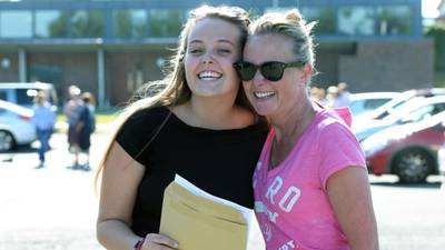 Leaving Cert: Smiles on Stillorgan campus as students collect