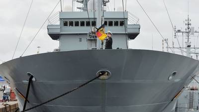 Fun for all the family... as  Nato warships berth in Dublin