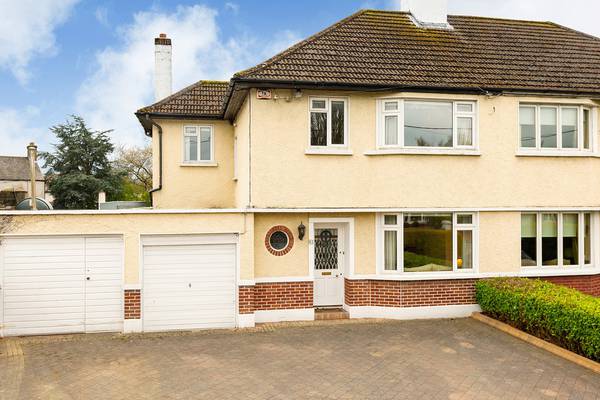 Extension potential with secret shared garden in Rathfarnham for €750k