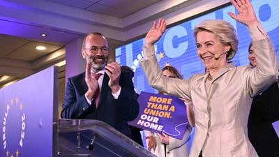 European elections: Centre ‘holding’ in face of far-right parties, says von der Leyen