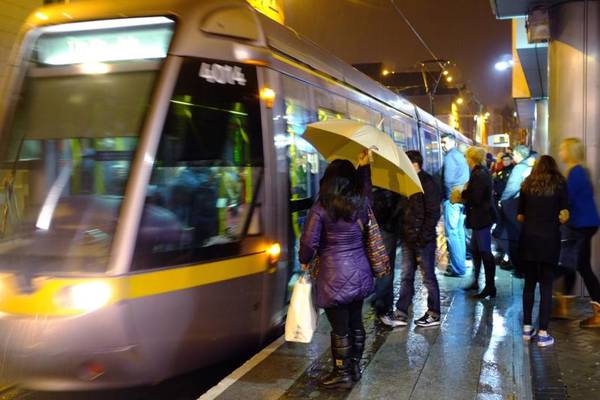 Gardaí investigate alleged abuse of Luas passengers by group not wearing masks