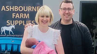 Mother who had baby at roadside garage returns to thank staff