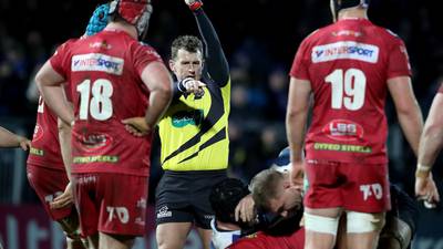 Nigel Owens steals the show with yellow card for ballboy at RDS