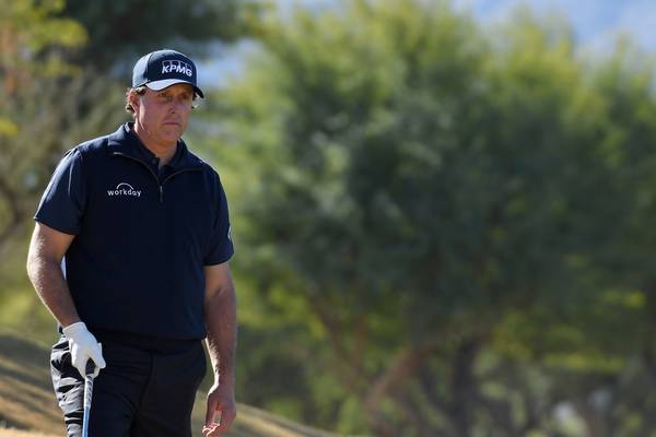 Phil Mickelson leads heading into final day of Desert Classic