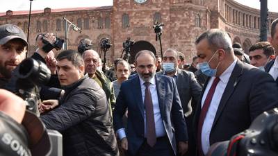 Armenian PM resists ‘coup’ attempt as army tells him to resign
