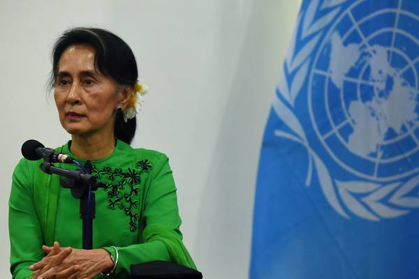 Aung San Suu Kyi blames ‘terrorists’, is silent on Rohingya plight