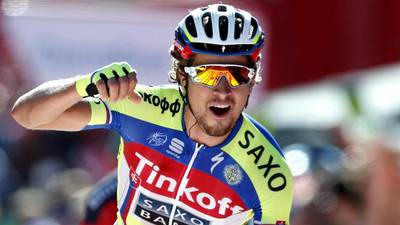 Tinkoff-Saxo demand  apology after  motorbike puts Peter Sagan out of Vuelta