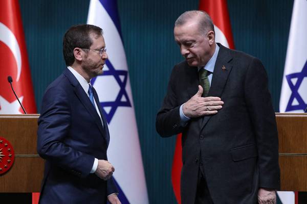 Israel and Turkey hail new era of relations following ‘historic visit’