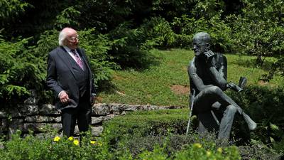 President Higgins marvels around Joycean Zurich