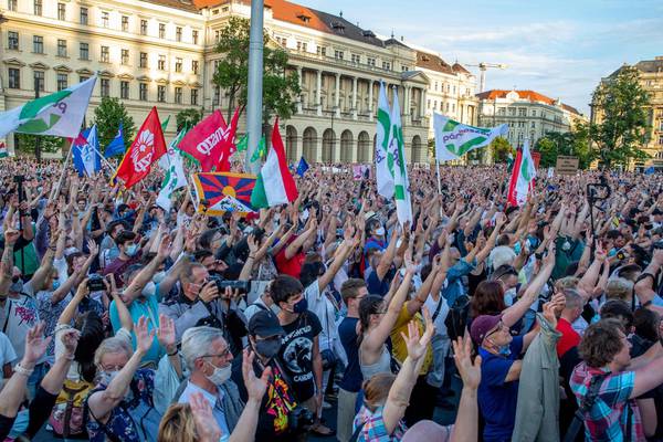 Hungarians rally against Orban's plan for Chinese university in Budapest