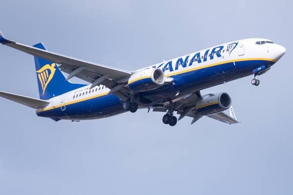 Ryanair’s passenger numbers rise 8% in May