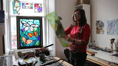 Colette Langan, stained glass artist - ' I just love working with colour and light'