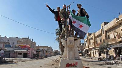 Turkish-backed rebels push Syrian army back in Idlib