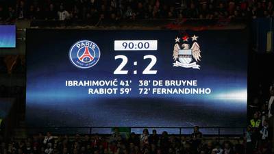 PSG 2 Man City 2: City in the driving seat