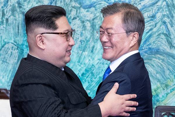 North and South Korea leaders aim for ‘complete denuclearisation’