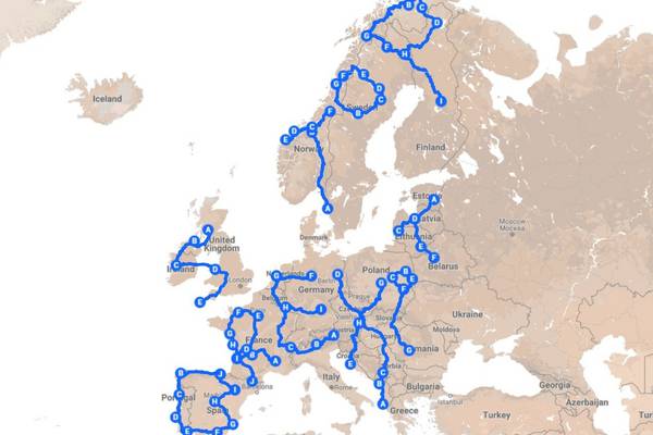 Man quits job to write ‘Stop Brexit’ across Europe with van and GPS