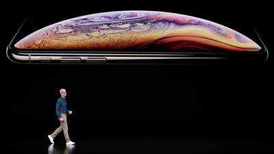 Apple unveils three new iPhones and a larger smartwatch