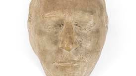 Patrick Kavanagh’s death mask and the skull of a giant Irish deer at upcoming sale