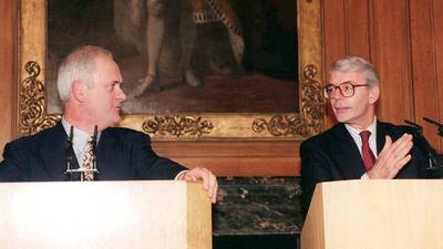 Leaked phone calls held up talks between John Major and John Bruton