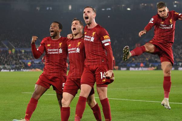 Runaway leaders Liverpool put on a show in Leicester