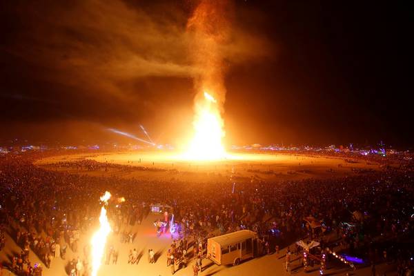 Man dies after running into fire at Burning Man festival