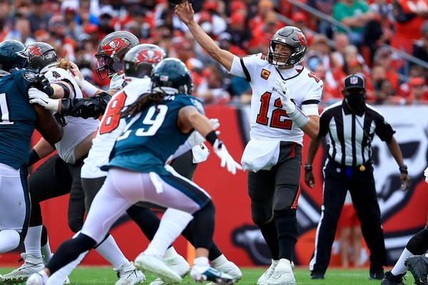 Tom Brady and the Buccaneers rout Philadelphia in wildcards