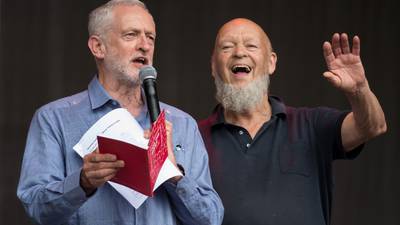 Corbyn urges end to people ‘living on margins’ in Glastonbury speech
