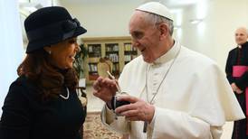 Pope and the  president of Argentina meet like old friends
