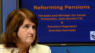 Joan Burton warns on importance of pension reform