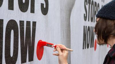 UCC students unveil mural against sexual violence in college