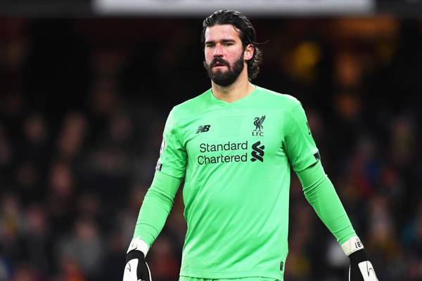 Liverpool’s Alisson ruled out of Atlético Madrid second leg